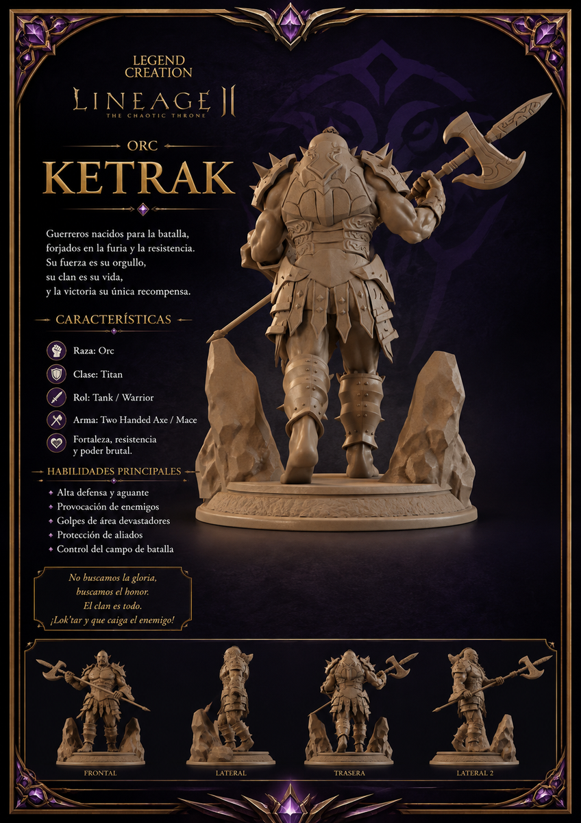 Modelo 3D Ketrak Orc
